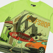 Godspeed GS Surf Shop T-Shirt Lime