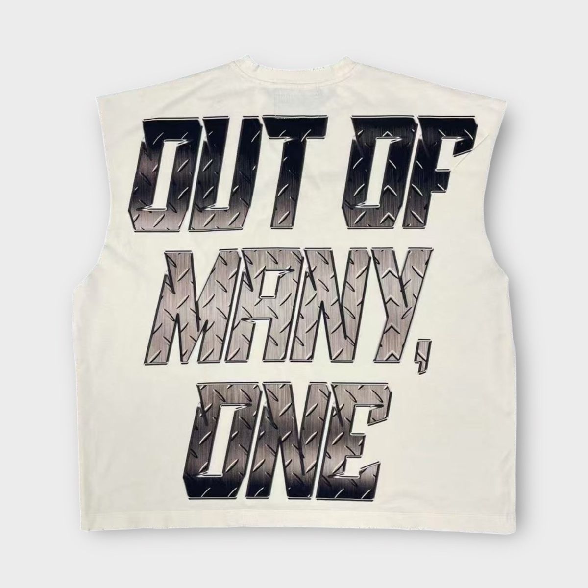 Godspeed Steel Sharpens Steel Sleeveless T-Shirt Bone