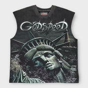 Godspeed Sunken Liberty 2 Sleeveless T-Shirt Black Wash