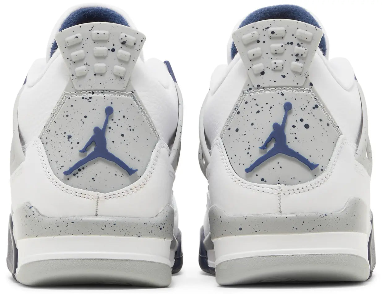 Air Jordan 4 Retro White Midnight Navy (GS)