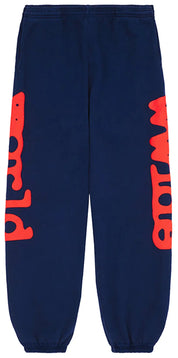 Sp5der Navy & Red Beluga Sweatpants