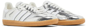 Adidas Samba OG Silver Metallic Cracked Leather (Women's)