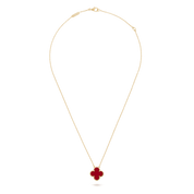 Van Cleef & Arpels Vintage Alhambra pendant 18K yellow gold, Carnelian