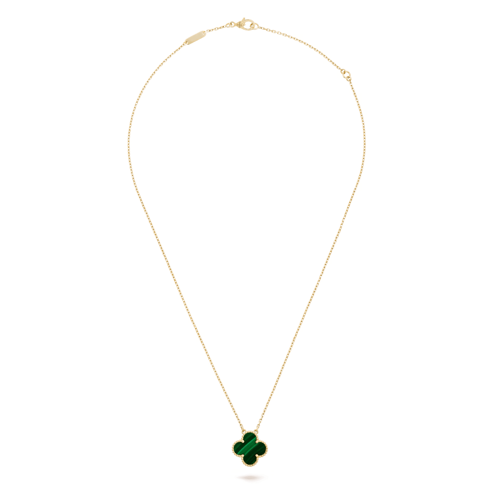Van Cleef & Arpels Vintage Alhambra pendant 18K yellow gold, Malachite