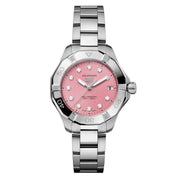 TAG Heuer Aquaracer Professional 200 Solargraph 34mm Ladies Watch Pink (WBP1318.BA0005)