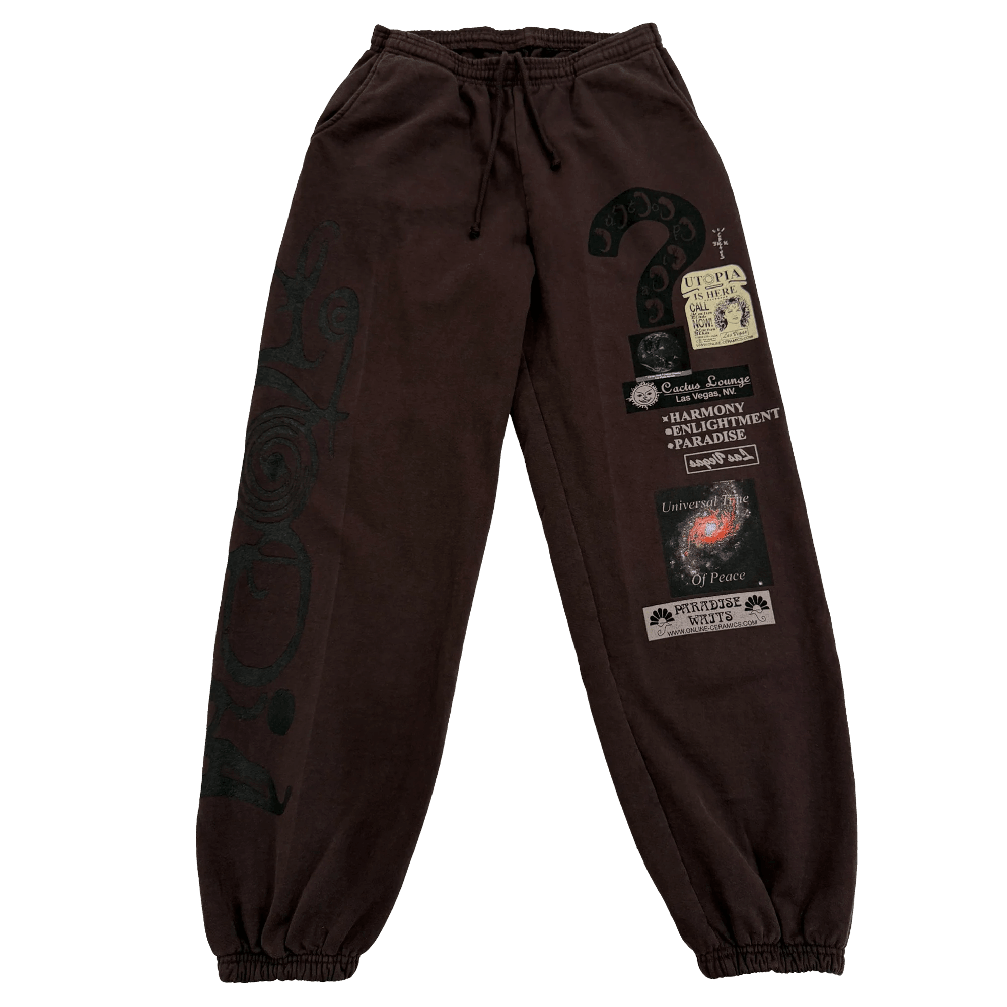 Cactus Jack x Online Ceramics Utopia Sweatpants Brown (ComplexCon)