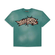 Hellstar Green Crack Print T-Shirt