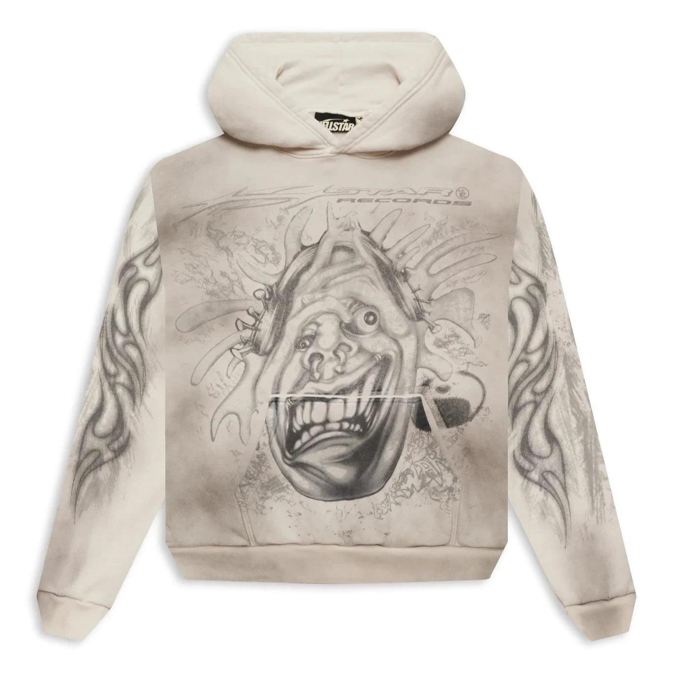 Hellstar HStar Records Hoodie White