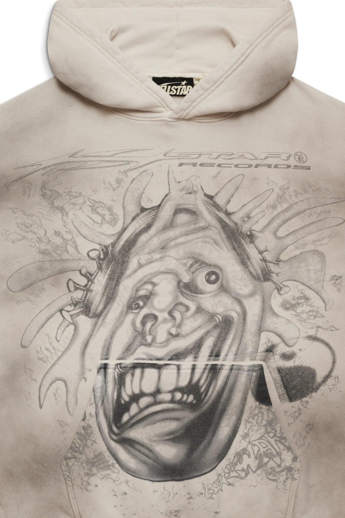 Hellstar HStar Records Hoodie White