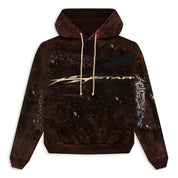 Hellstar HStar Graffiti Zip-Up Hoodie Brown