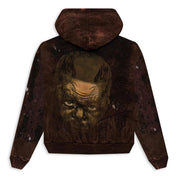 Hellstar HStar Graffiti Zip-Up Hoodie Brown