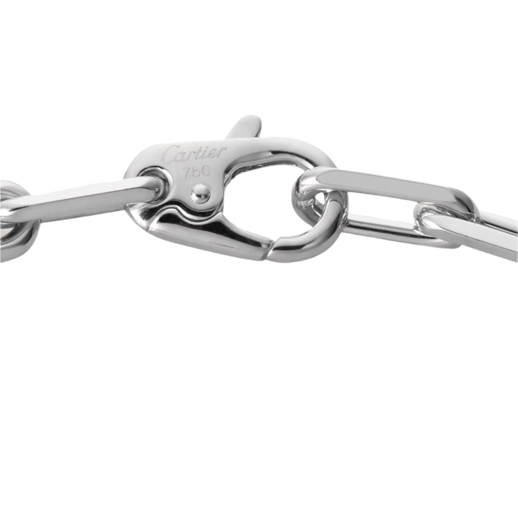 Cartier Santos de Cartier Bracelet, Chain, Medium Model, White Gold