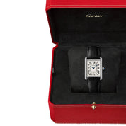 Cartier Tank Must de Cartier Watch, Large Model, Steel, Leather