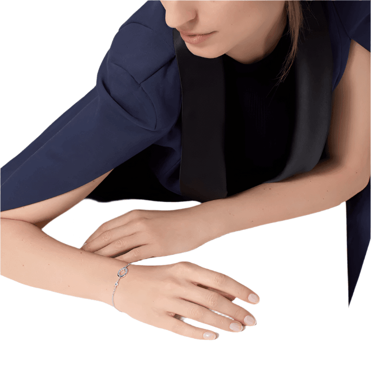 Cartier Love Bracelet, 18k White Gold, 2 Diamonds