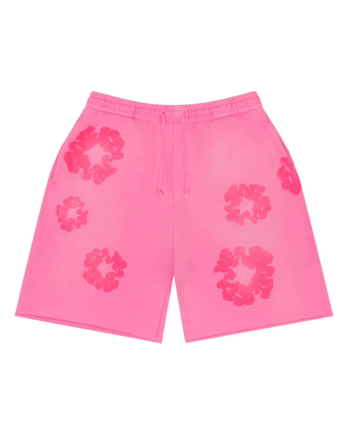 Denim Tears Mono Cotton Wreath Sweat Shorts Pink