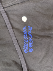 Chrome Hearts Script Thermal Zip Up Hoodie Black / Blue