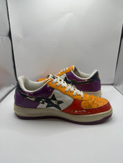Vintage A Bathing Ape Bape Sta  Foot Soldier Orange / White (USED) - Size 10.5