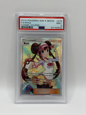 2019 Pokémon Cosmic Eclipse Rosa Full Art 236/236 PSA 9 MINT (Sun & Moon)