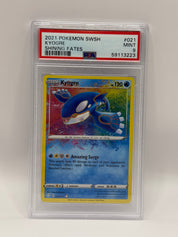 2021 Pokémon Shining Fates Kyogre Amazing Rare 021/072 PSA 9 MINT (SWSH)