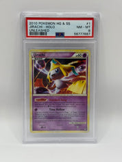 2010 Pokémon HG & SS Unleashed Jirachi Holo 1/95 PSA 8 NEAR MINT - MINT
