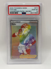 2020 Pokémon Champion's Path Kabu Full Art Secret Rare 077/073 PSA 10 GEM MINT