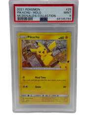 2021 Pokémon McDonald's Collection Pikachu Holo 25/25 PSA 9 MINT