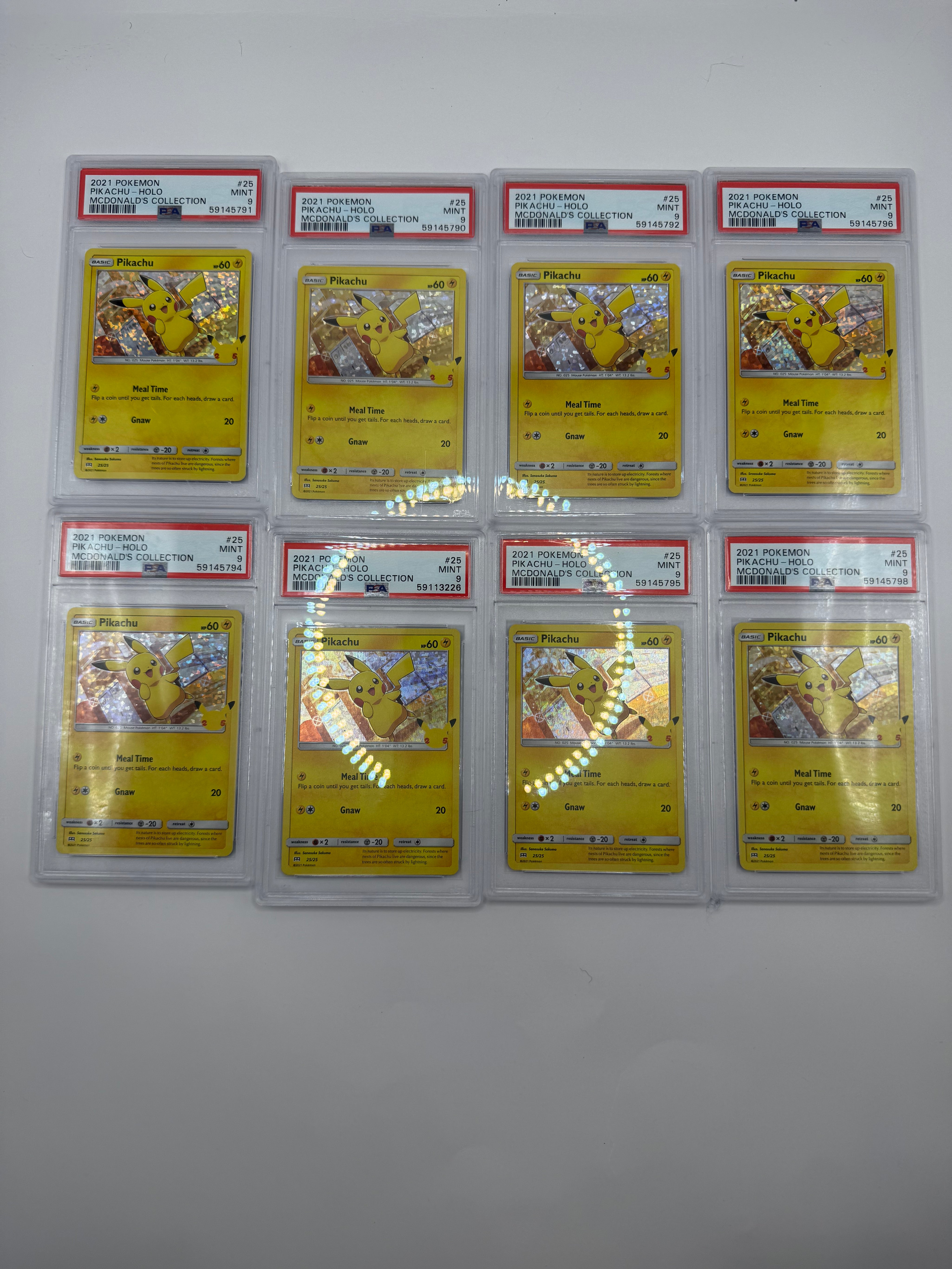 2021 Pokémon McDonald's Collection Pikachu Holo 25/25 PSA 9 MINT