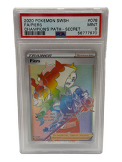 2020 Pokémon Champion's Path Piers Full Art Secret Rare 078/073 PSA 9 MINT