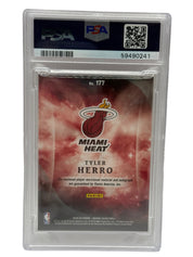 2019 Panini Origins Tyler Herro Jersey Autograph - Red /99 Rookie Card #177 PSA 7 NEAR MINT & AUTO 10