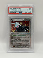 2006 Pokémon Crystal Guardians Aggron Ex Holo 89/100 PSA 6 EX-MT