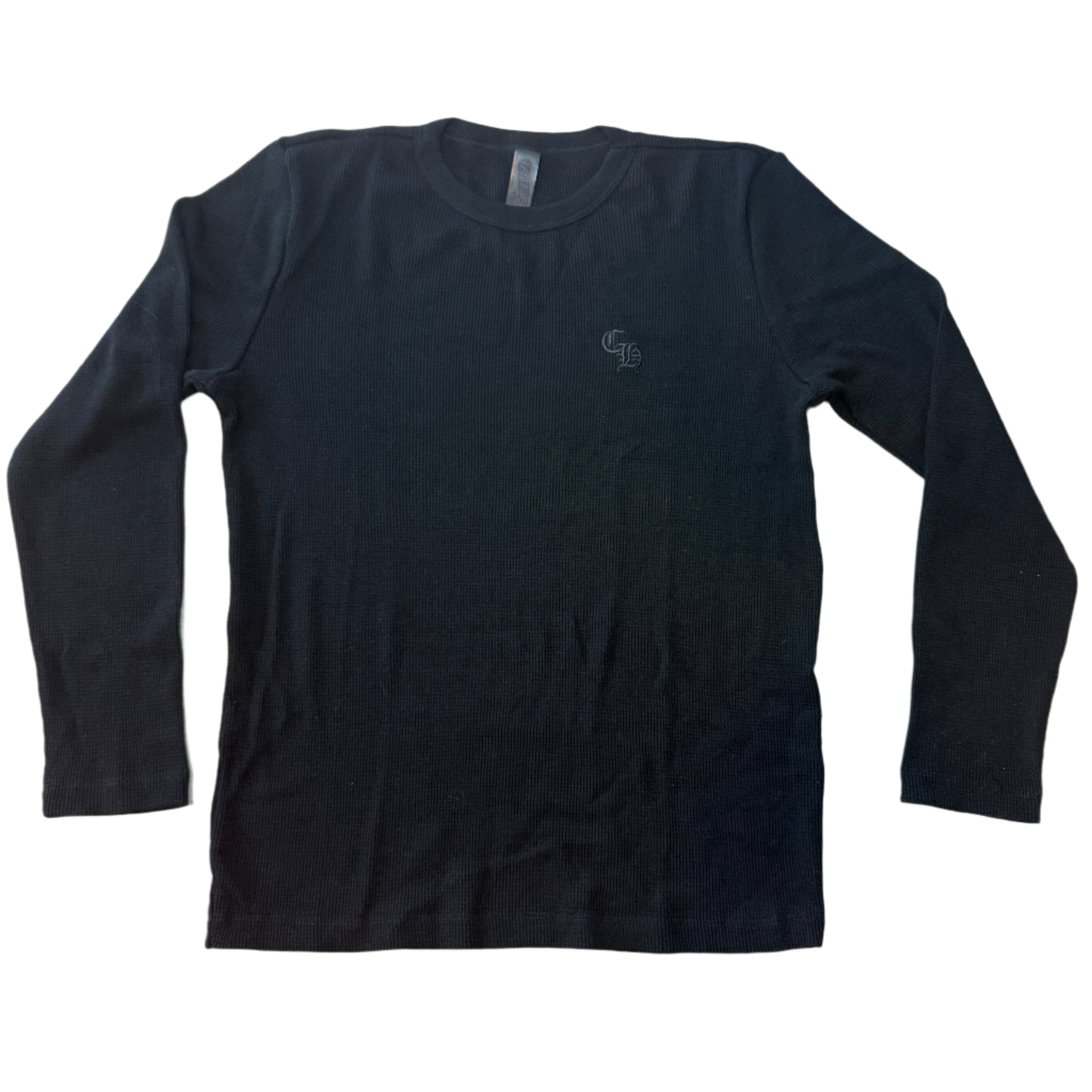 Chrome Hearts Wool Embroidered L/S Thermal Crewneck Black