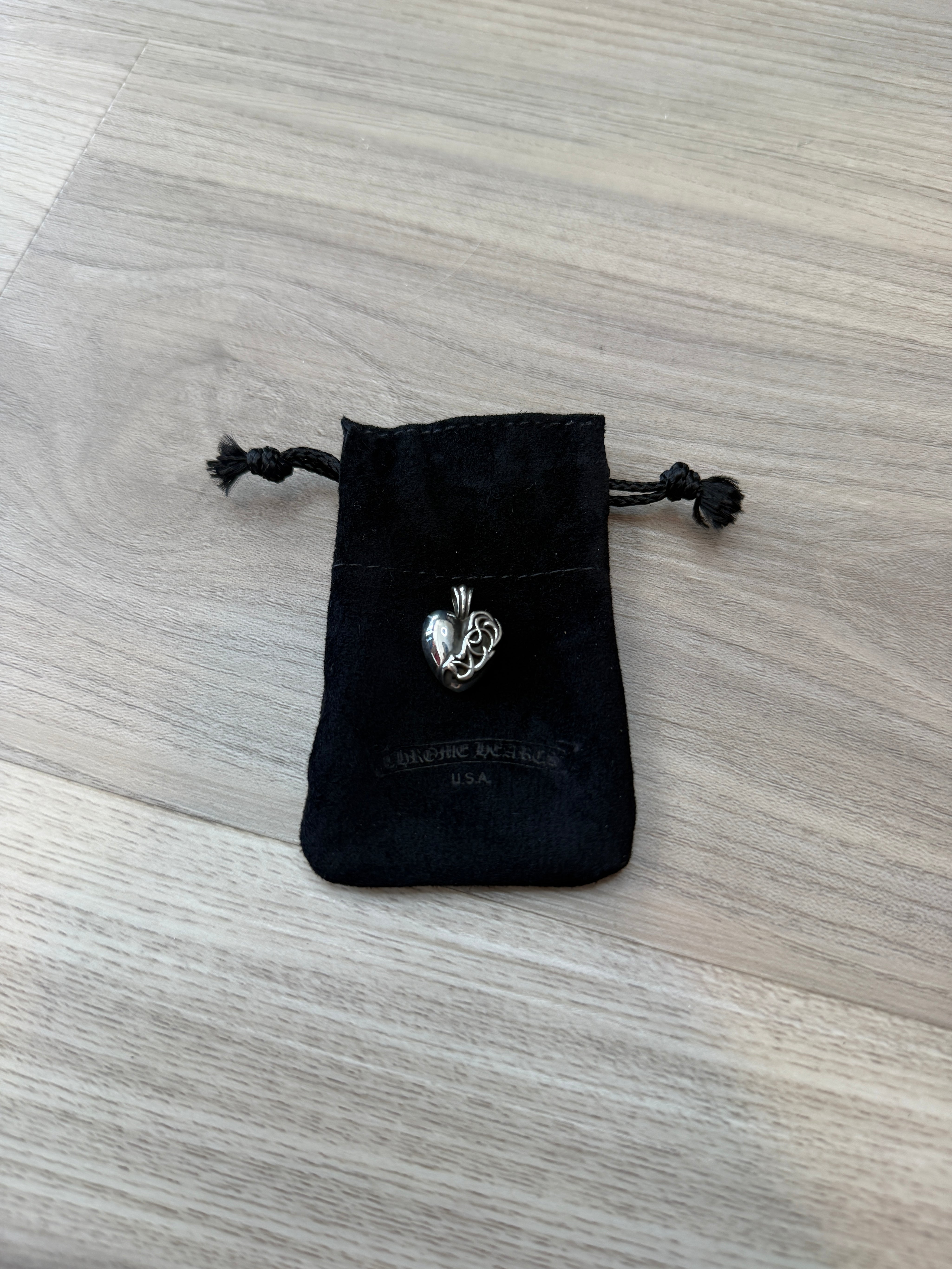Chrome Hearts Las Vegas 2023 Exclusive Heart Silver Pendant