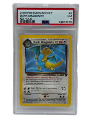 2000 Pokémon Rocket Dark Dragonite ERROR No Holo 5/82 PSA 7 NEAR MINT