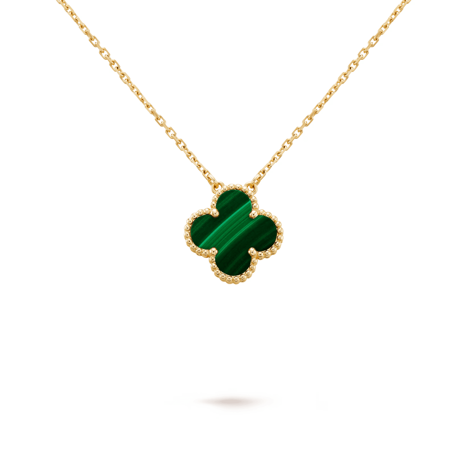 Van Cleef & Arpels Vintage Alhambra pendant 18K yellow gold, Malachite