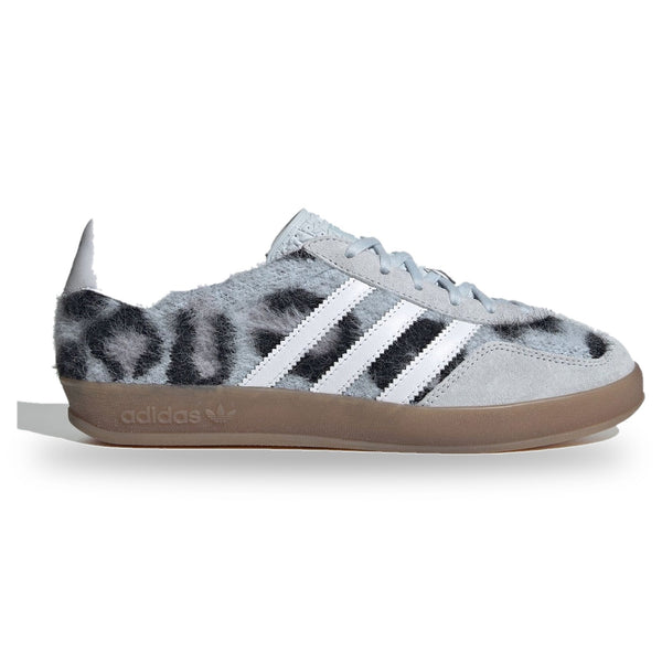 Adidas Gazelle Indoor atmos Pink Trinity Leopard Halo Blue (Women's) sneakers — style JS4598 — photo 1 of 5