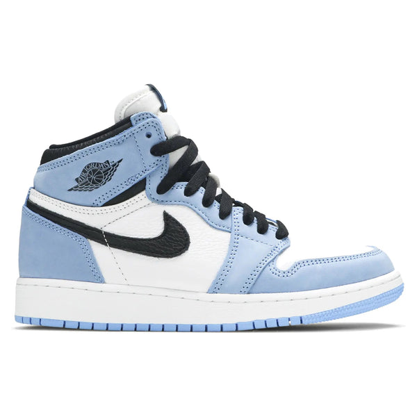 Air Jordan 1 Retro High White University Blue Black (GS) sneakers — style 575441-134 — photo 1 of 5