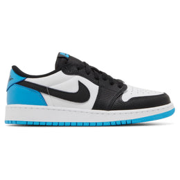 Air Jordan 1 Retro Low OG Schwarz Dunkel Pulverblau (GS)