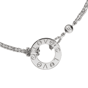 Cartier Love Bracelet, 18k White Gold, 2 Diamonds
