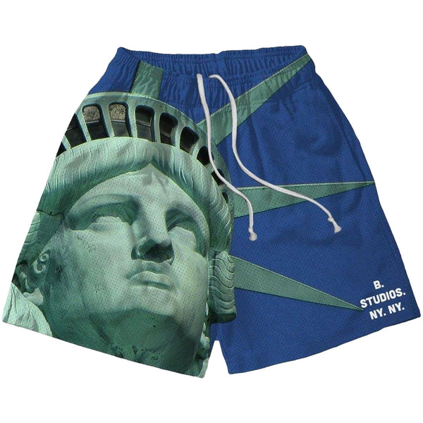 Bravest Studios Mega Liberty Shorts Blue - Supra Sneakers