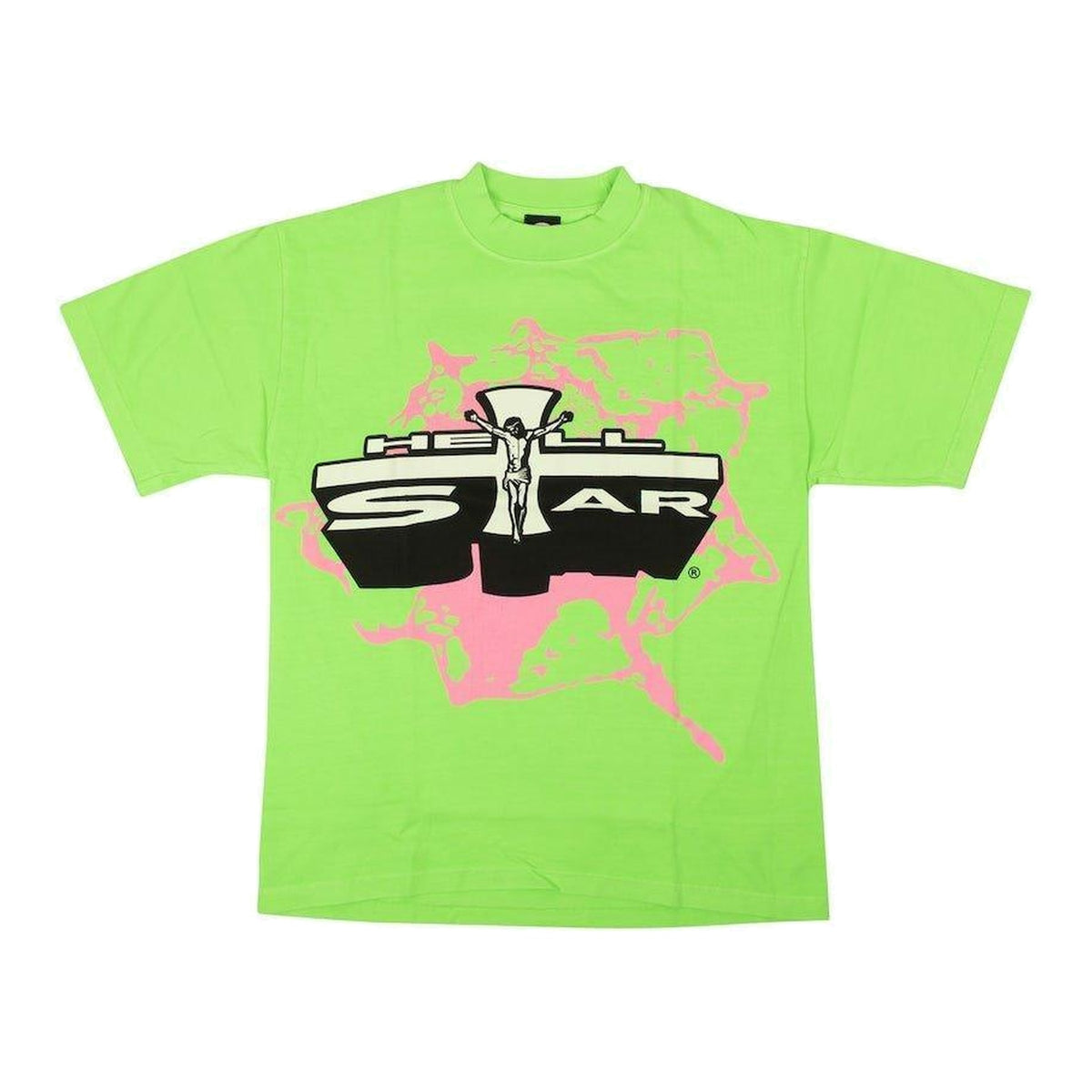 Hellstar Son of G-D T-shirt Neon Green - Supra Sneakers