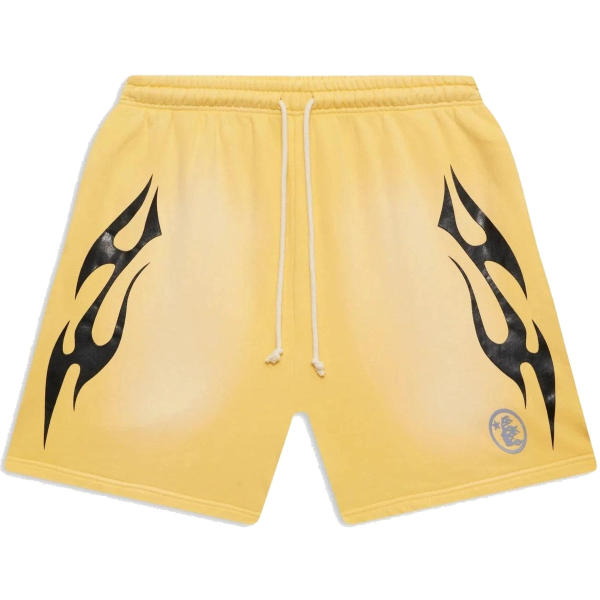 Hellstar Studios Flame Shorts Yellow