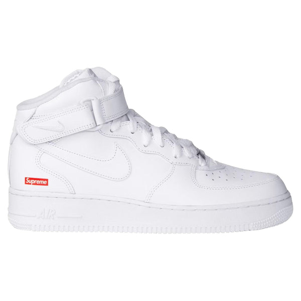 Nike Air Force 1 Mid Supreme White sneakers — style DH2920-111 — photo 1 of 6