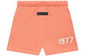 Pantaloncini da felpa per bambini Fear of God Essentials Corallo