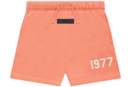 Pantaloncini da felpa per bambini Fear of God Essentials Corallo