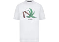 Palm Angels T-shirt Palma Rotta Bianco / Marrone / Verde