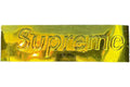 Supreme Adesivo con Logo Box con Rilievo Oro Metallico
