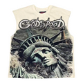 Godspeed Sunken Liberty 2 T-shirt senza maniche Avorio