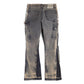 Gallery Dept. La Flare Carpenter Denim Jeans Navy