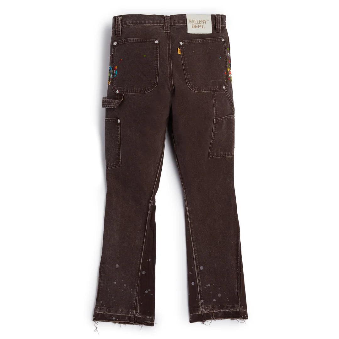 Gallery Dept. La Flare Carpenter Denim Jeans Dark Brown