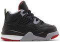 Air Jordan 4 Retro Bred Ridefinita (Bambini piccoli)